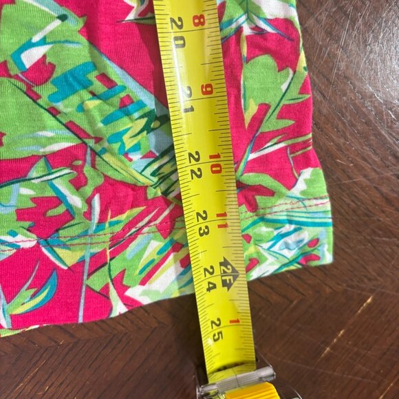 Womens Blouse size LP Pink green Palm Harbour floral 3/4 Sleeves stretch - Picture 10 of 10